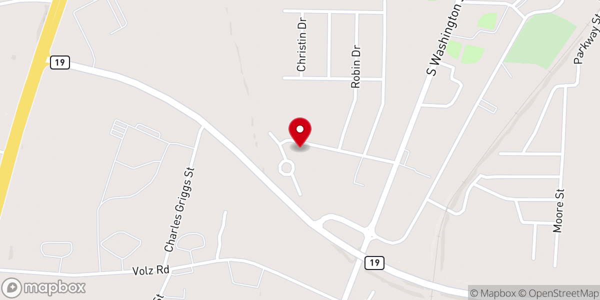 Map showing location of New Life Community Church