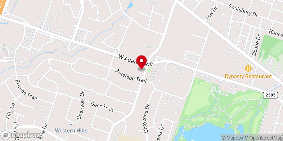Map showing location of Real Life Bible Church
