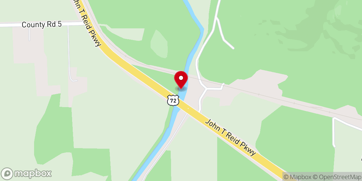 Map showing location of Paint Rock Valley