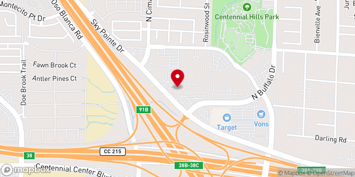 Map showing location of Mission Church Las Vegas