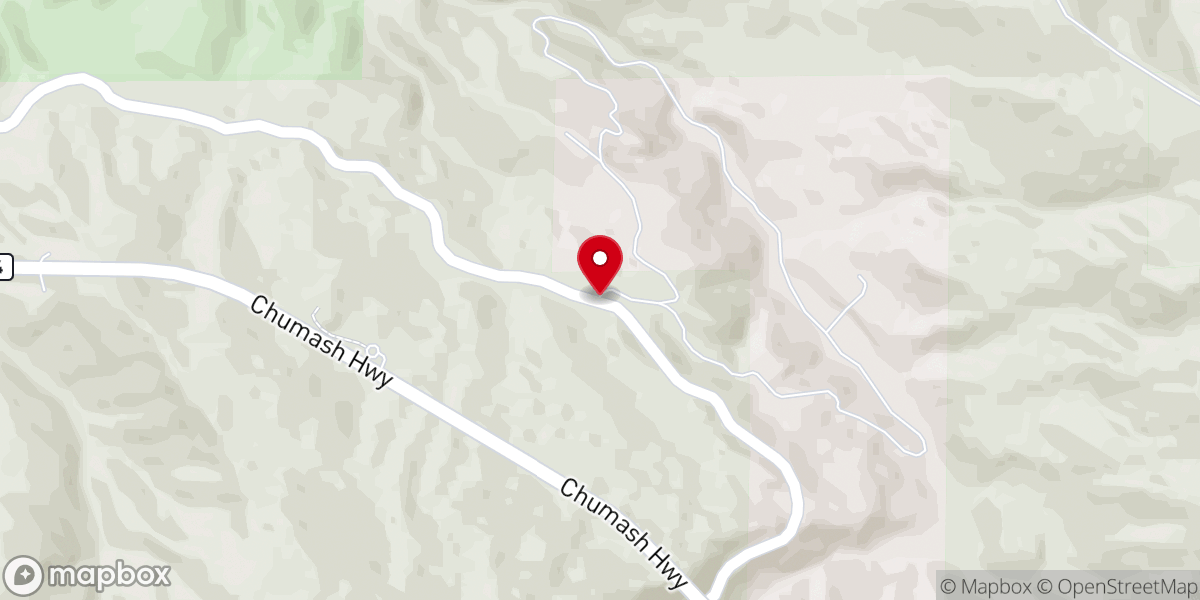 Map showing location of Santa Barbara Christian Camp