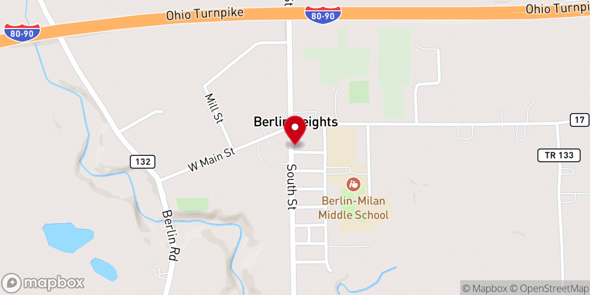 Map showing location of Lakeview United Methodist Church
