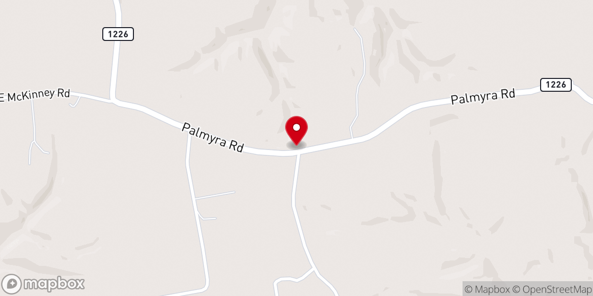 Map showing location of Mt Tabor Wesleyan Church