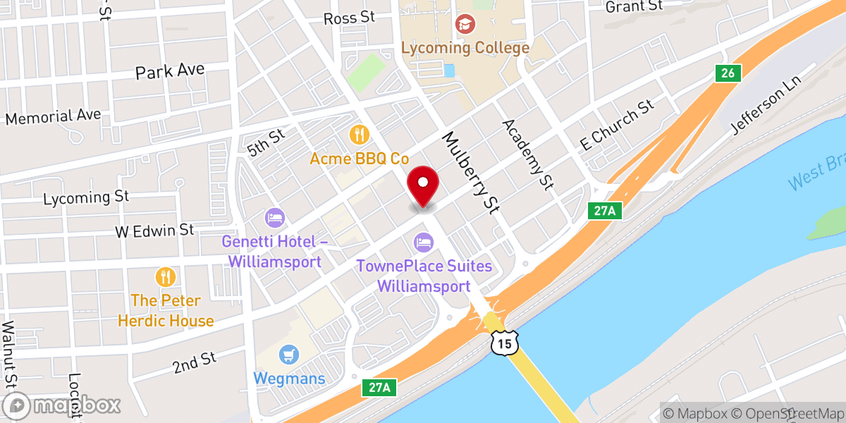 Map showing location of Unity Christian Fellowship