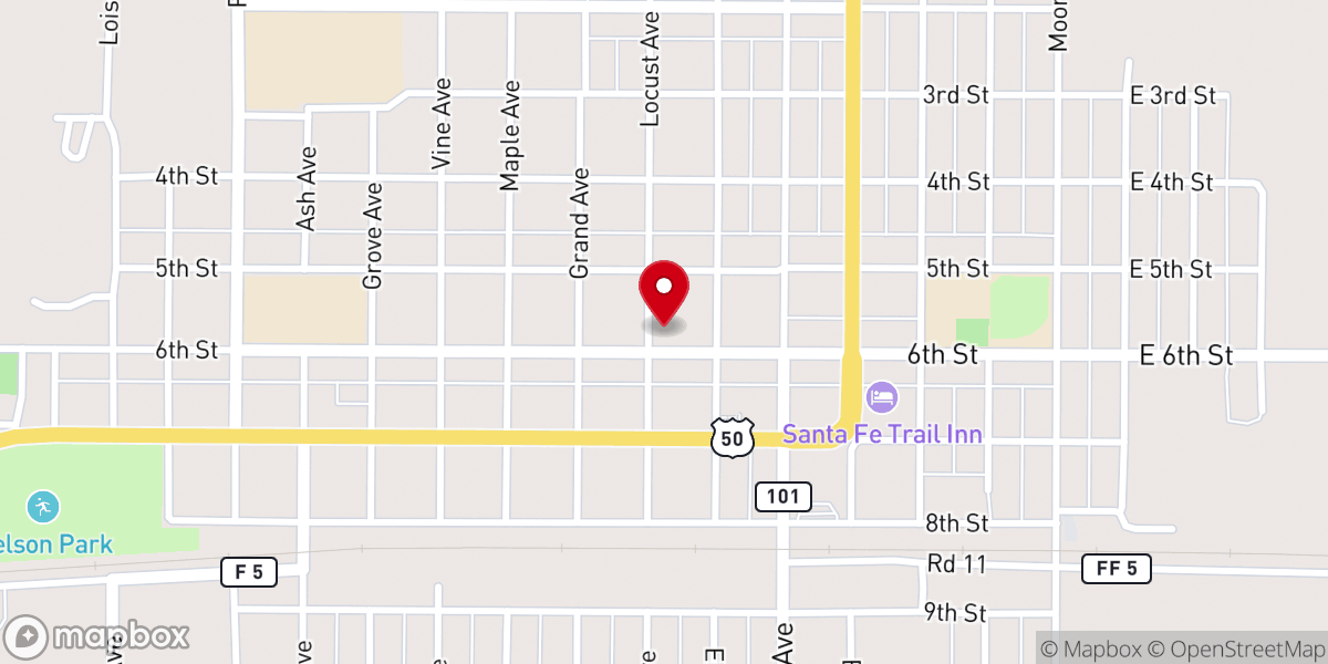 Map showing location of Wesleyan Fellowship of Las Animas
