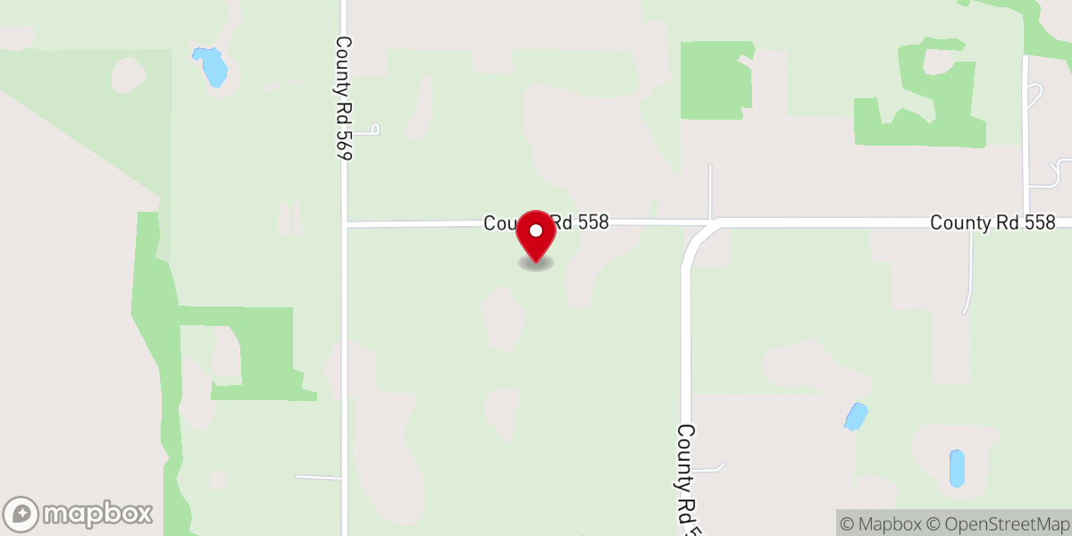 Map showing location of Independent Free Will Baptist Church of Center Hill