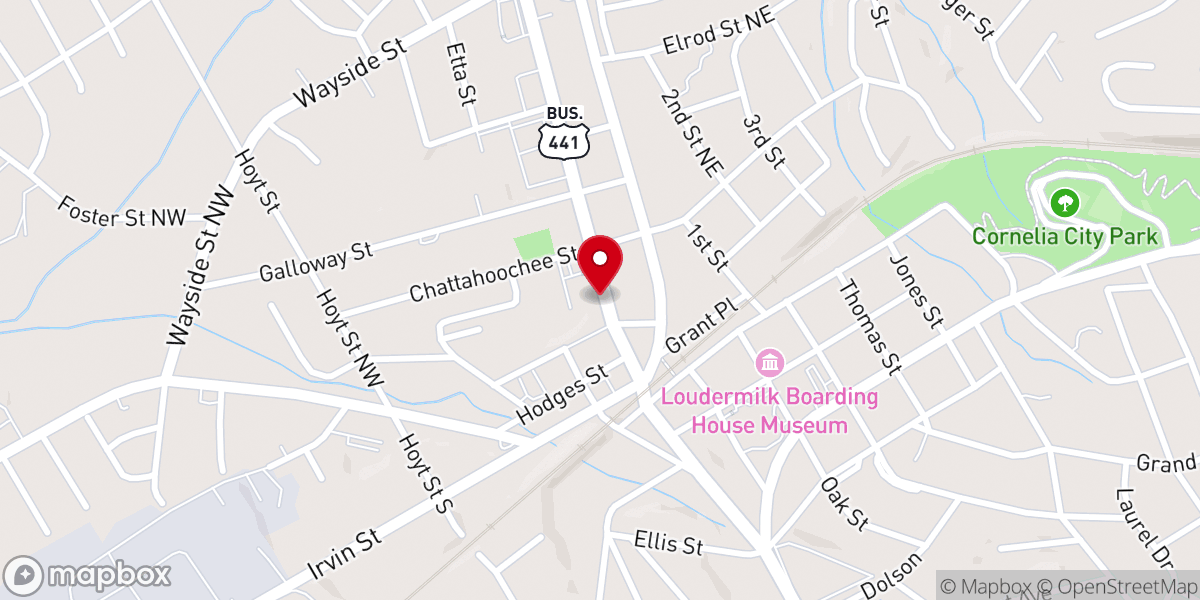 Map showing location of Connextion Church