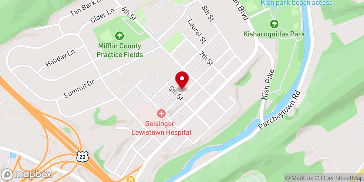 Map showing location of Rhodes Memorial United Methodist Church