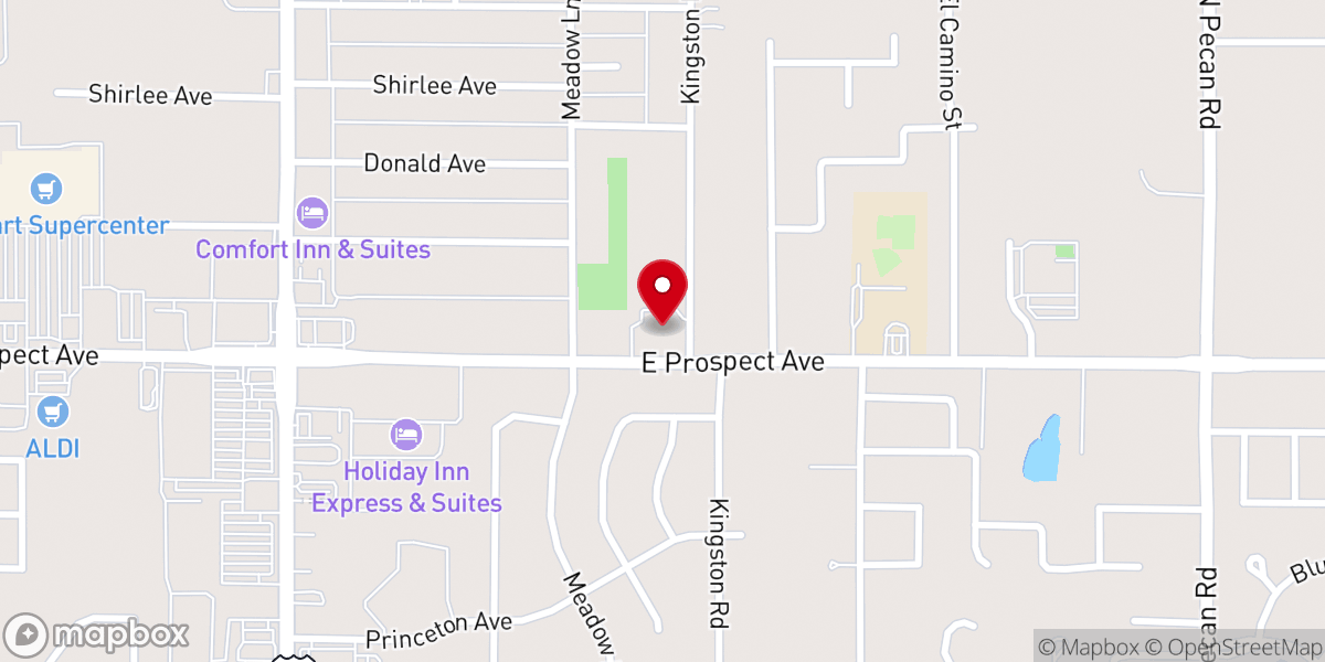 Map showing location of St Luke's Church of the Nazarene