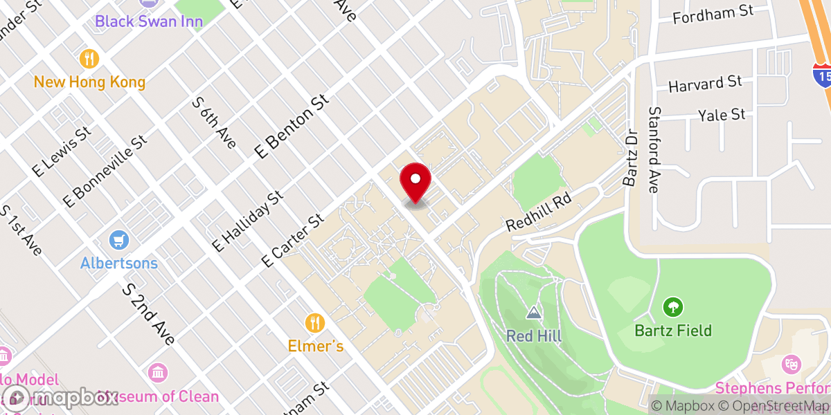 Map showing location of St John's Catholic Student Center