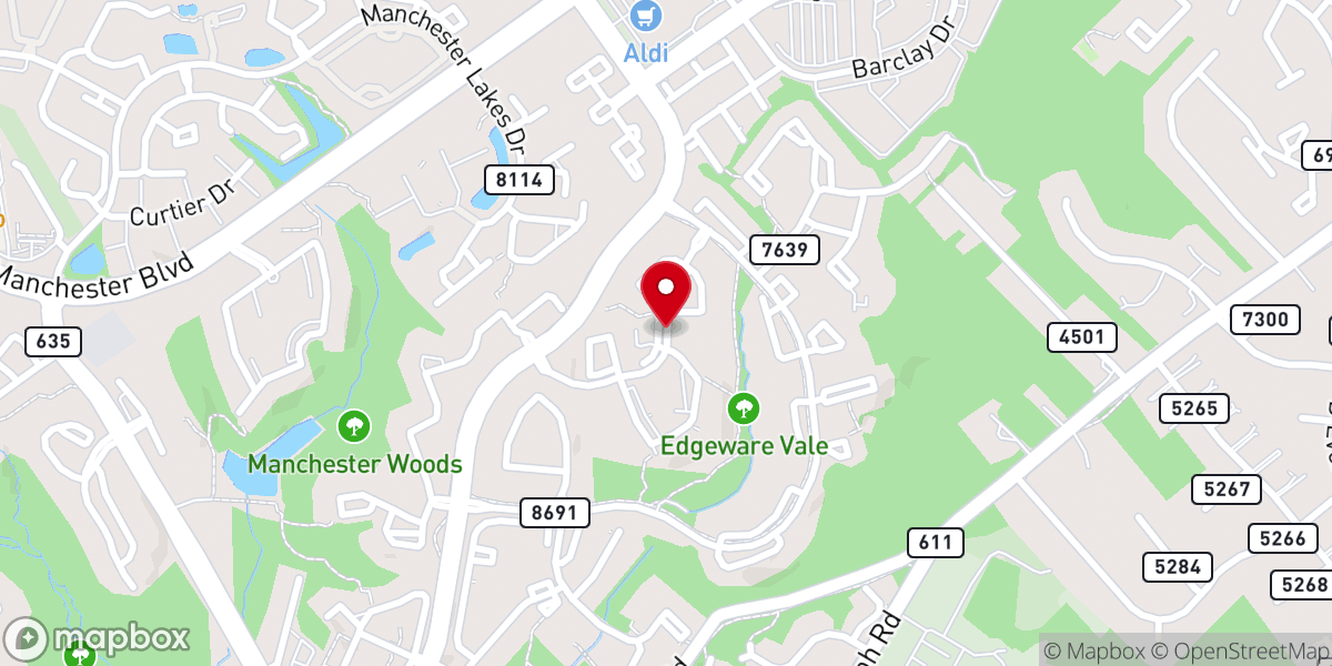 Map showing location of Windsor Kingstowne Apartments