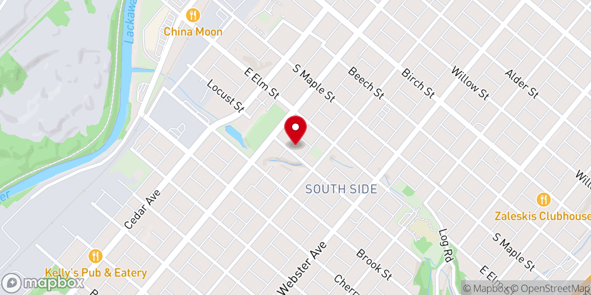 Map showing location of Saint Stanislaus Polish National Cathedral