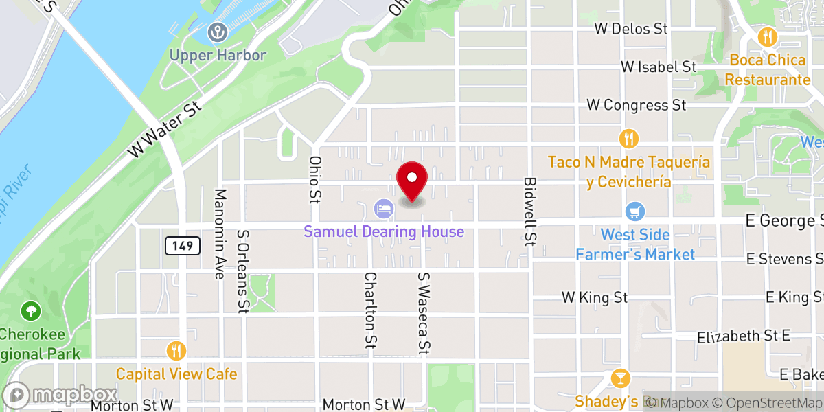 Map showing location of Casa De Luz -St. Paul