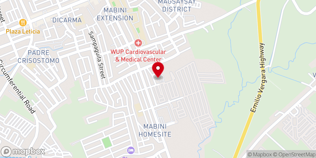 Map showing location of Mother of Perpetual Help Parish Church - Mabini Homesite, Cabanatuan City, Nueva Ecija (Diocese of Cabanatuan)