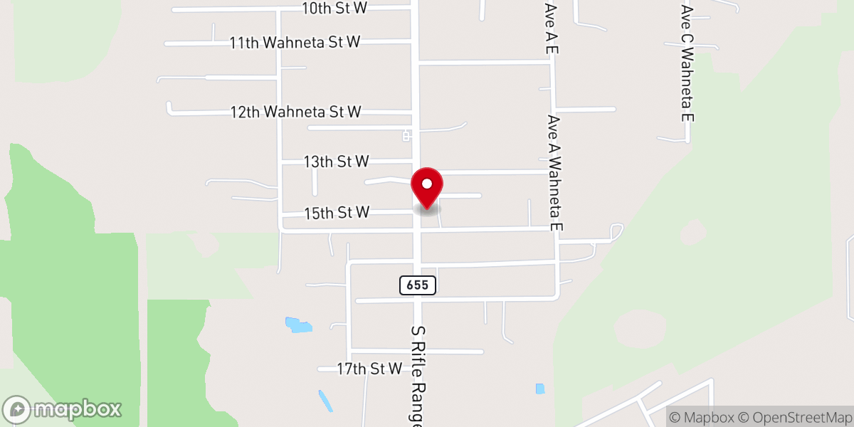 Map showing location of Iglesia Casa Vida