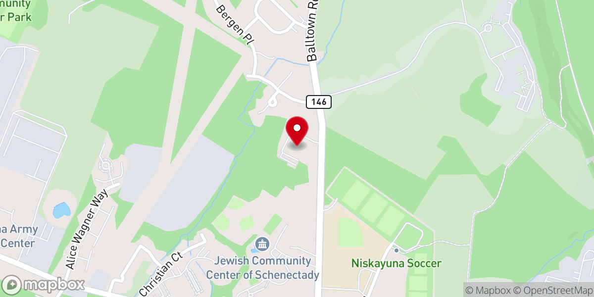 Map showing location of Trinity Baptist Church