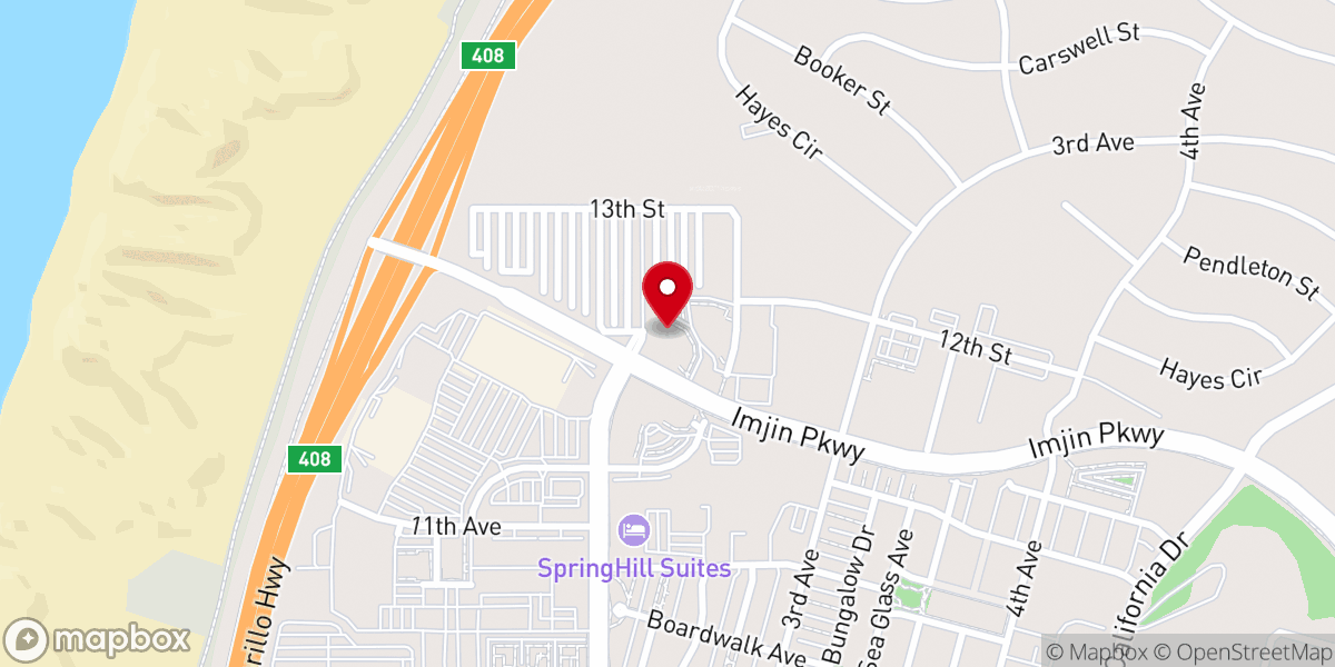 Map showing location of Covenant Presbyterian Church