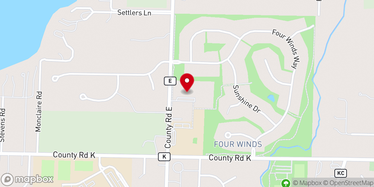 Map showing location of Our Savior's Lutheran Church
