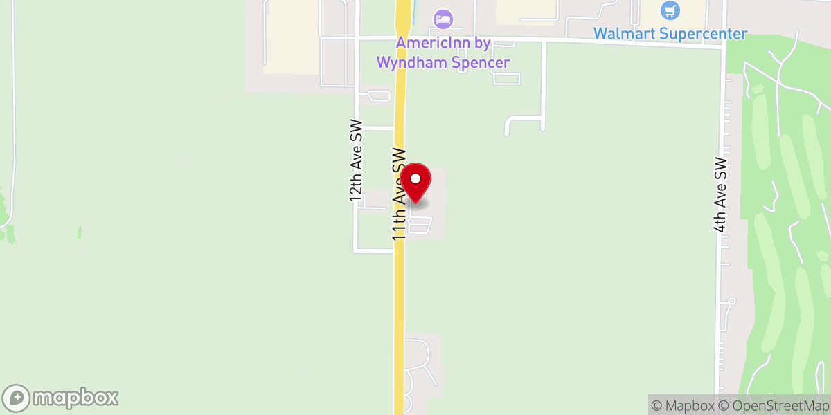 Map showing location of Faith Pentecostal Church