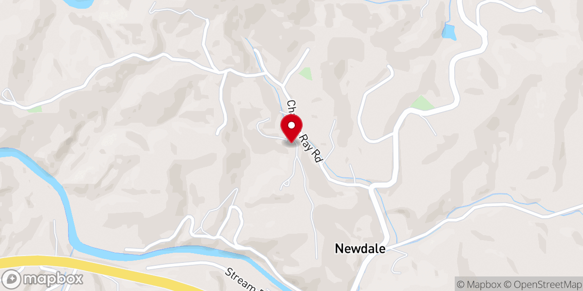 Map showing location of Faith Fellowship Church