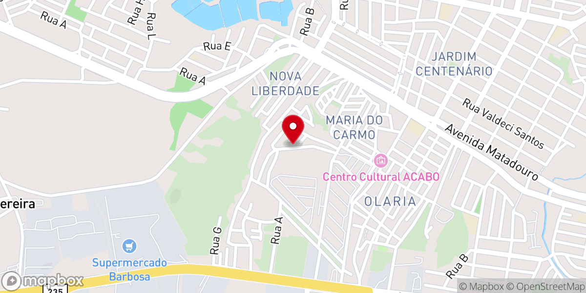 Map showing location of Igreja Pentecostal Ministério Lançando as Redes Olaria