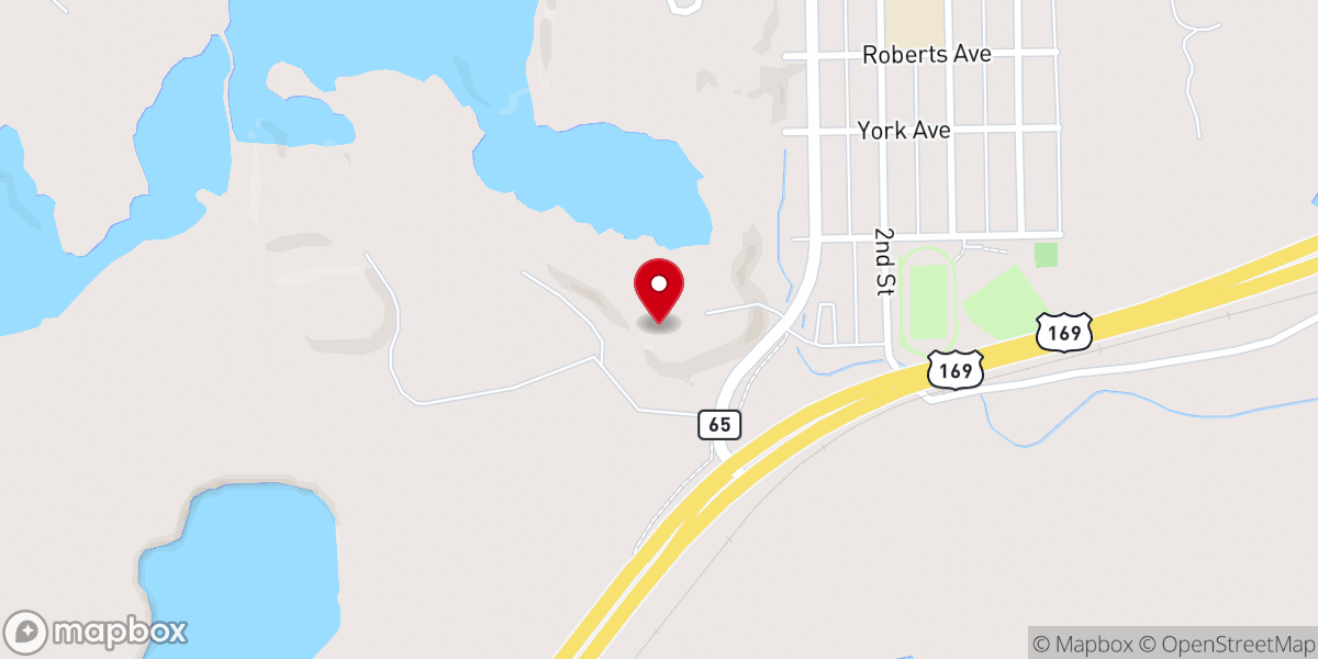 Map showing location of Nashwauk Alliance Church
