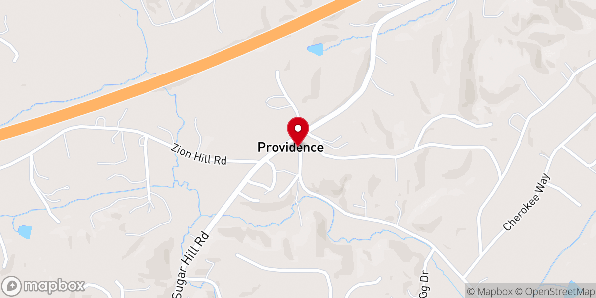 Map showing location of United Friendship Freewill Baptist Church