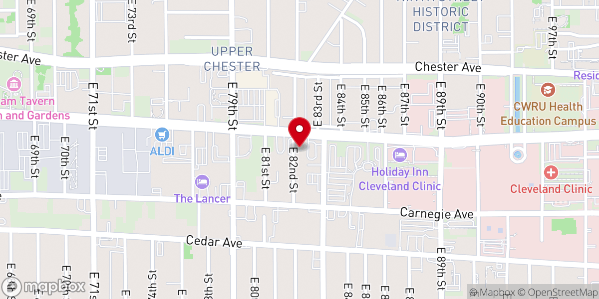 Map showing location of Liberty Hill Baptist Church