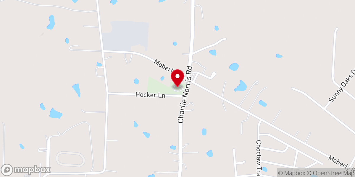 Map showing location of Concord Predestinarian Baptist Church