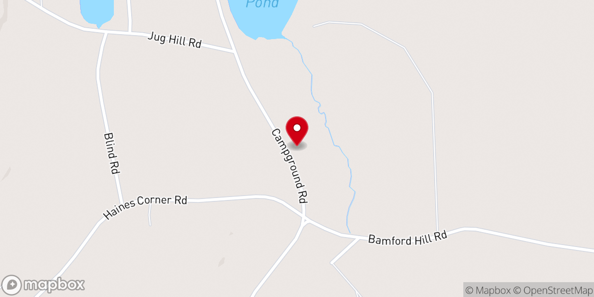 Map showing location of Camp Good News of Maine