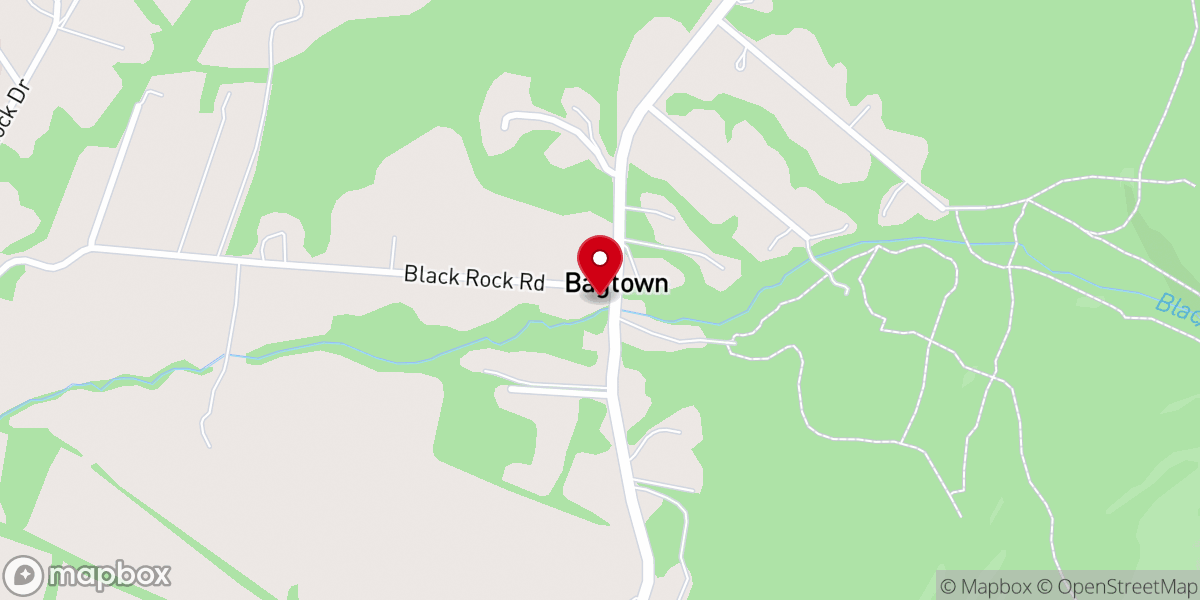 Map showing location of Black Rock Bible Church