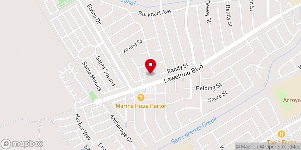 Map showing location of Manor Baptist Church