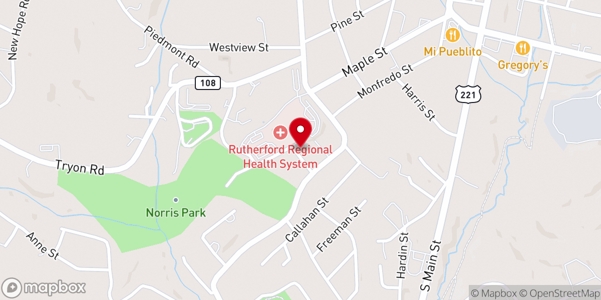 Map showing location of St. Luke's Chapel