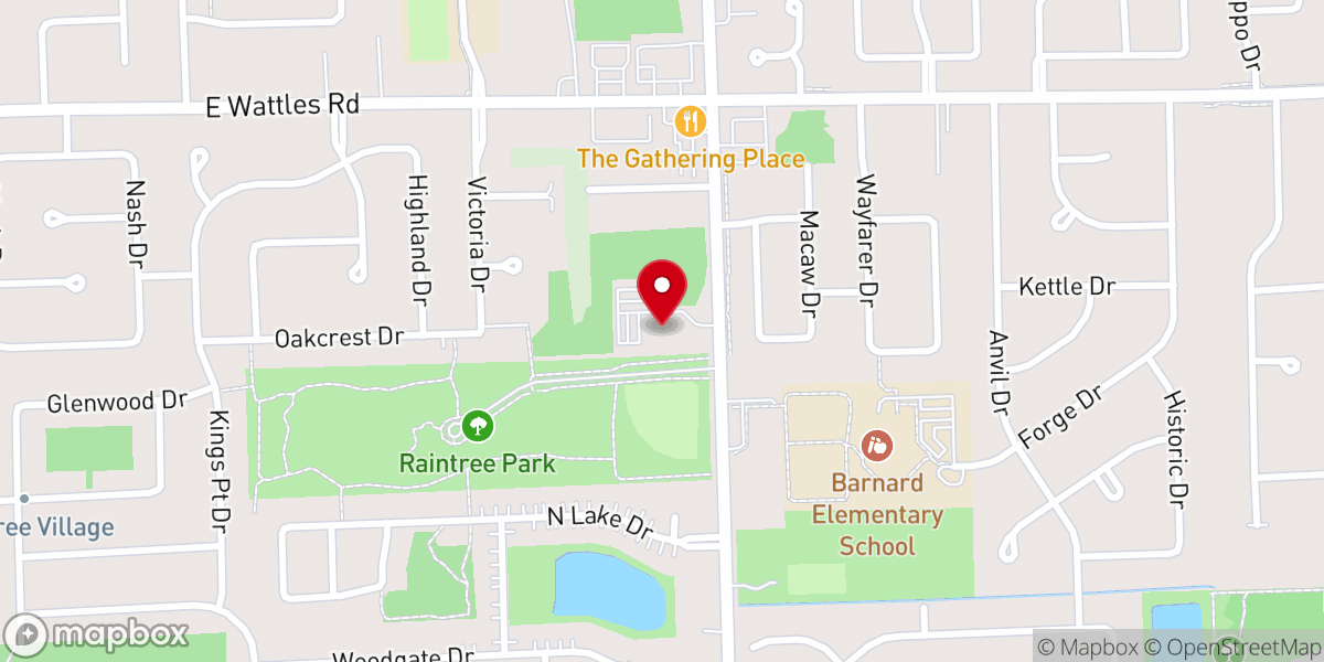 Map showing location of Big Beaver United Methodist