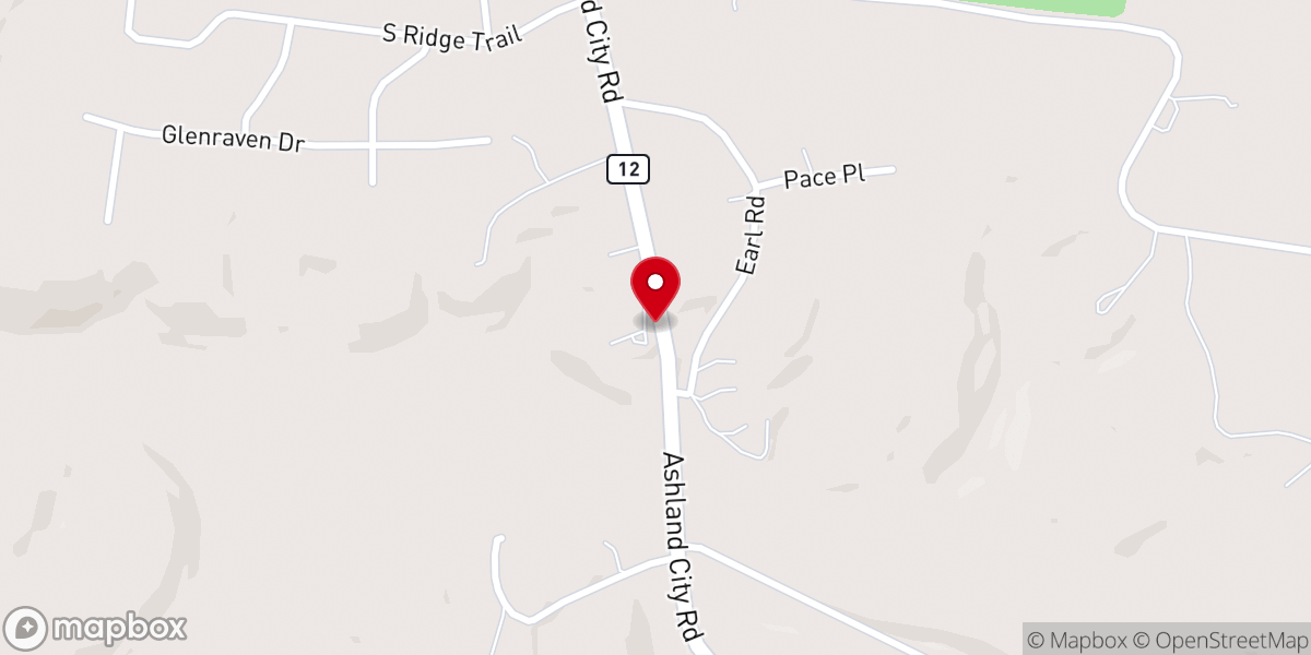 Map showing location of McAdoo Church