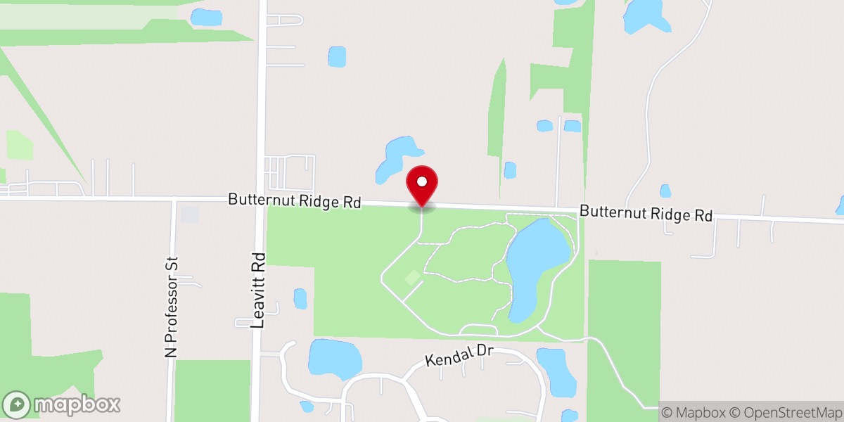 Map showing location of New Russia Township Park & Nature Preserve