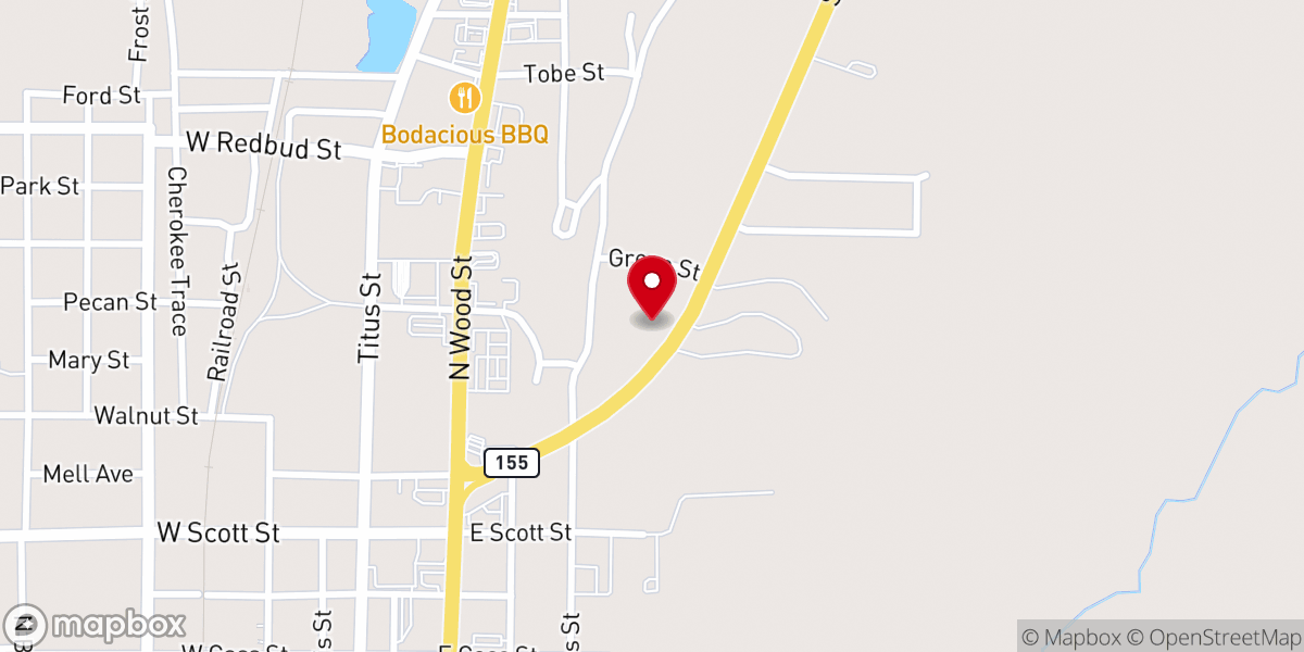 Map showing location of Life Tabernacle UPCI - Gilmer