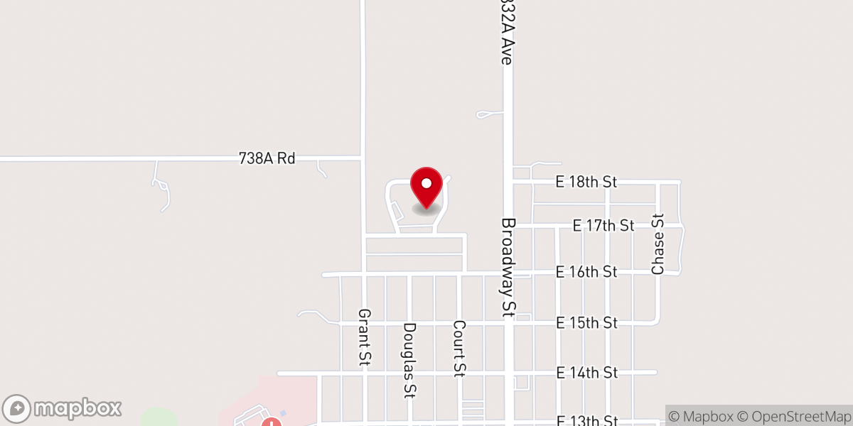Map showing location of Crossroads Wesleyan Church