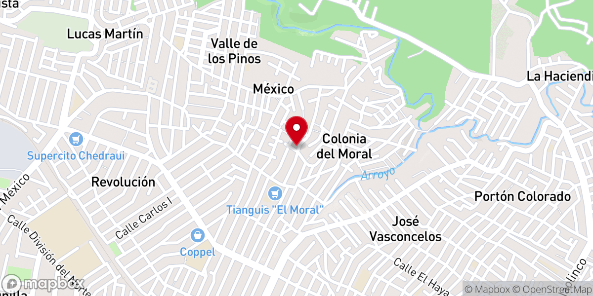 Map showing location of Parroquia Jesuscristo Buen Pastor Decanato Norte.