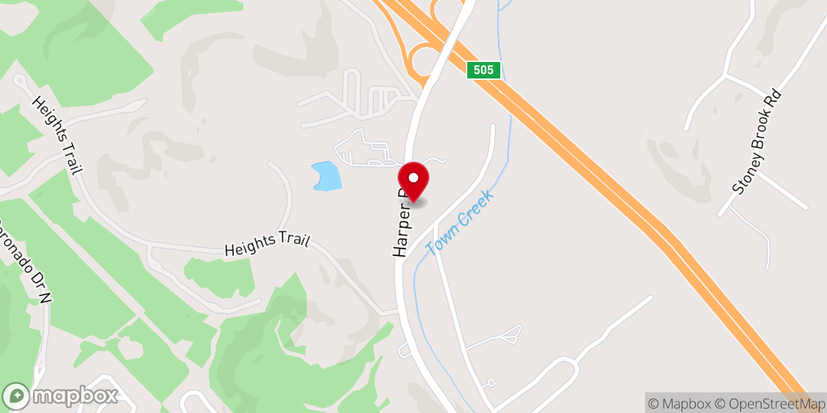 Map showing location of Greater Hope Church