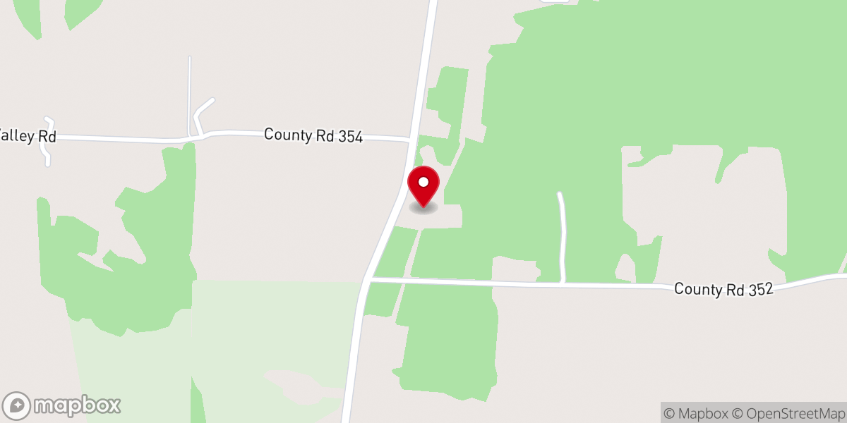 Map showing location of Valley Center Baptist Church