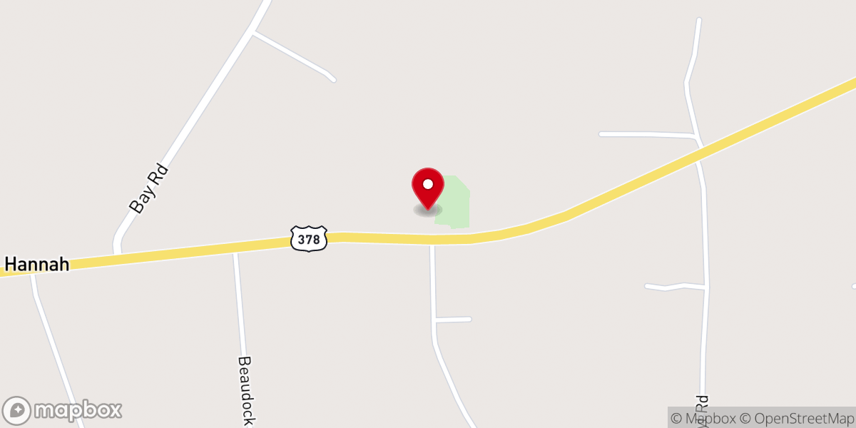 Map showing location of Union Baptist Church
