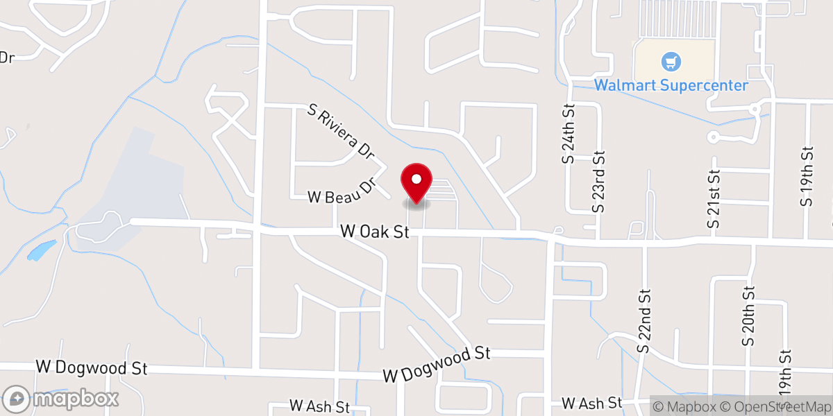Map showing location of Anchor Bible Church