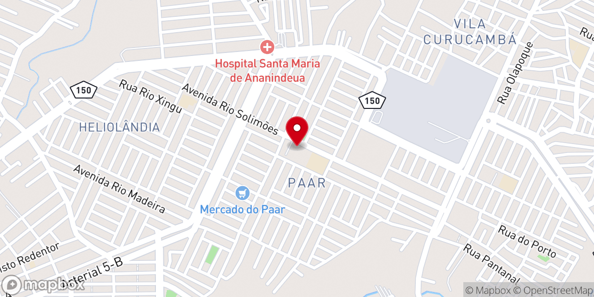 Map showing location of Paróquia São Vicente de Paulo