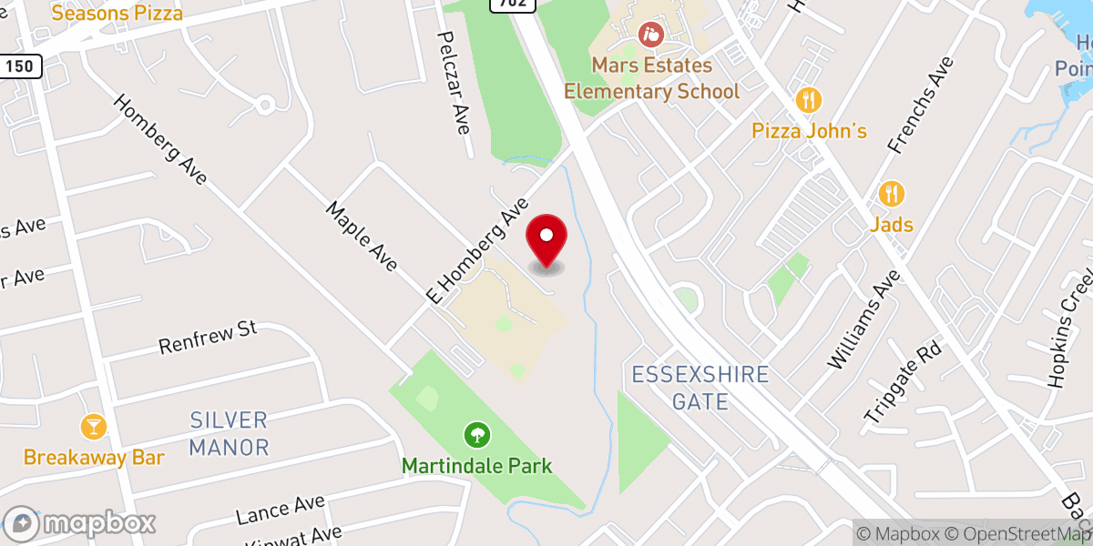 Map showing location of Center for Evangelism