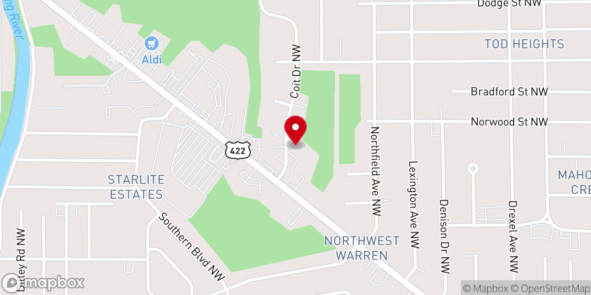 Map showing location of Church of the Holy Spirit