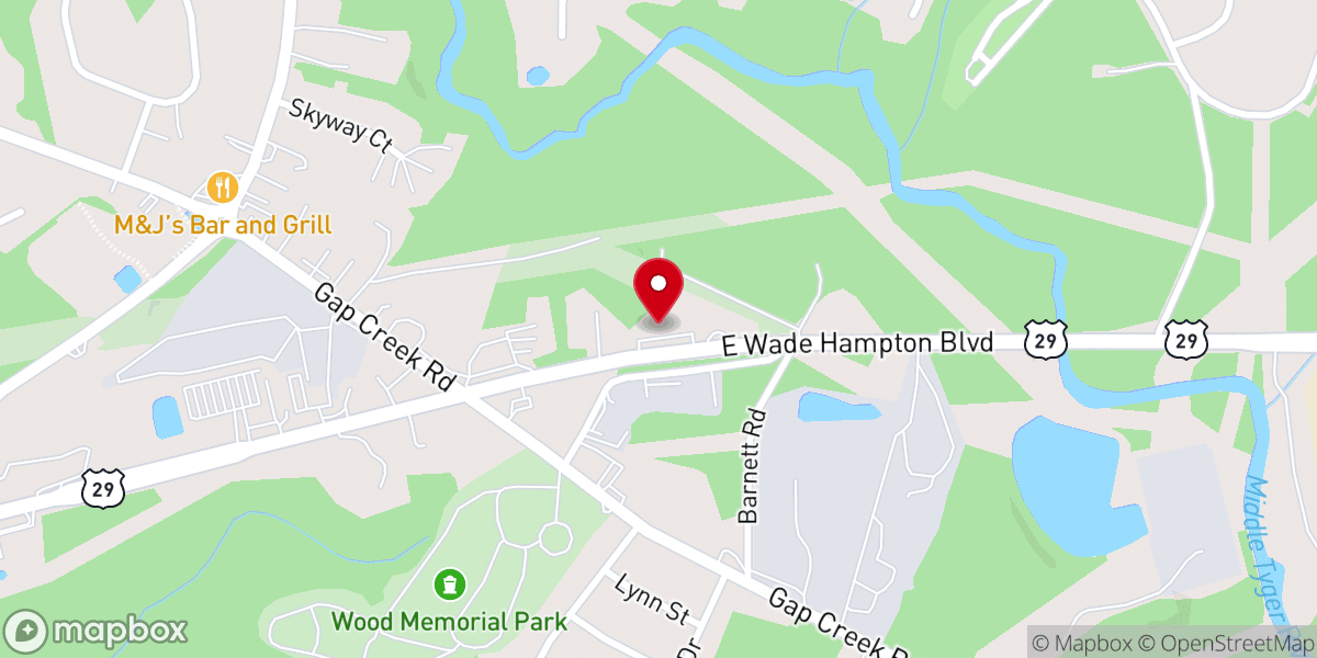 Map showing location of True Life Church