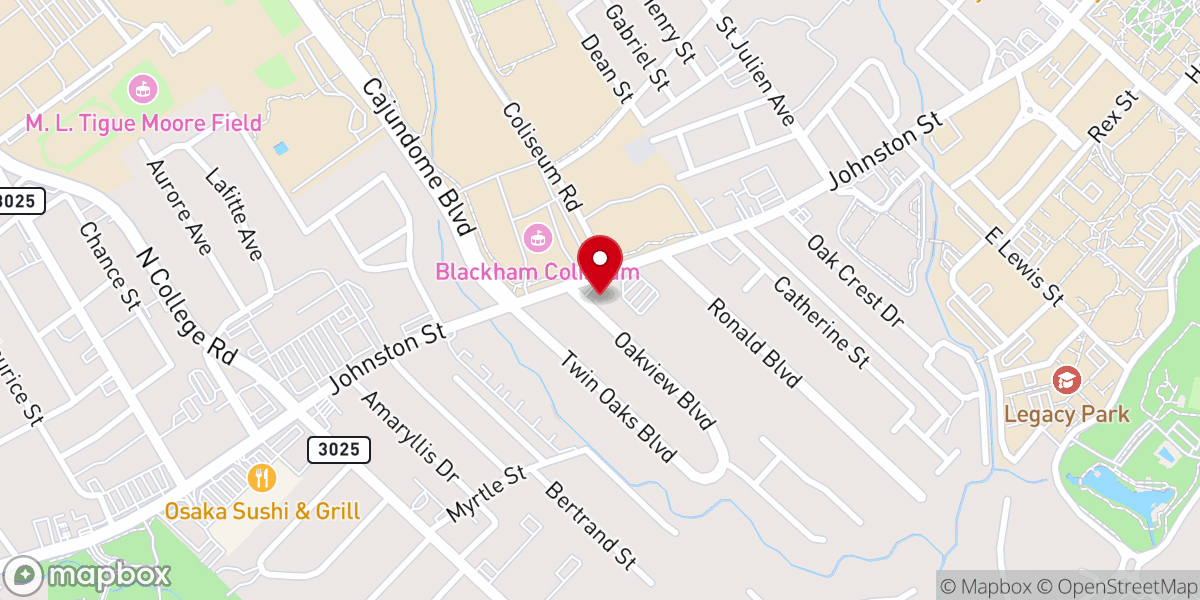 Map showing location of Our Lady of Fatima Catholic Church