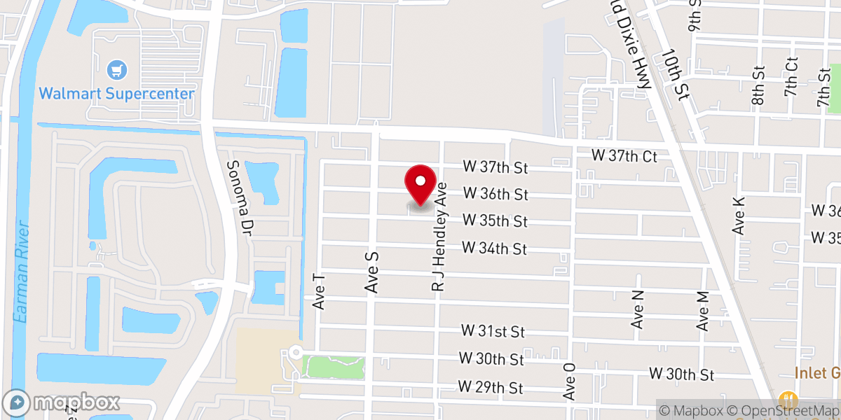 Map showing location of St. James Church
