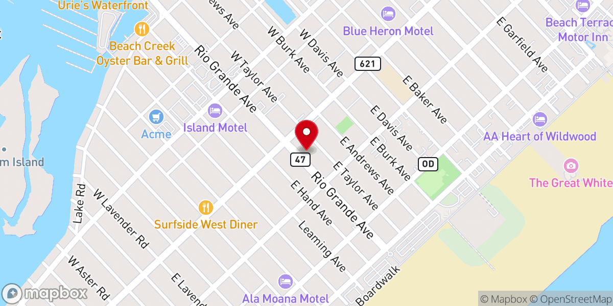 Map showing location of Wildwood Spanish Seventh-day Adventist Church